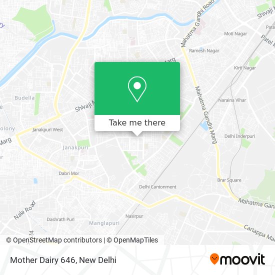 Mother Dairy 646 map