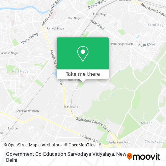 Government Co-Education Sarvodaya Vidyalaya map