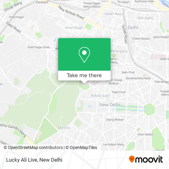 Lucky Ali Live map