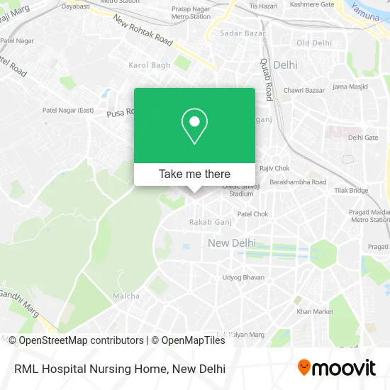 RML Hospital Nursing Home map