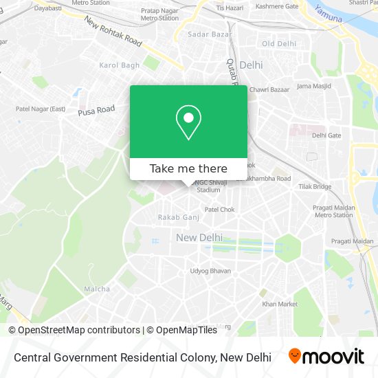 Central Government Residential Colony map