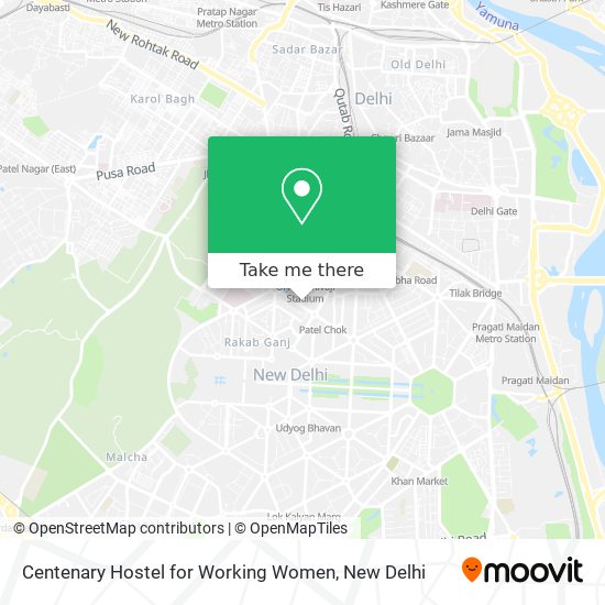 Centenary Hostel for Working Women map