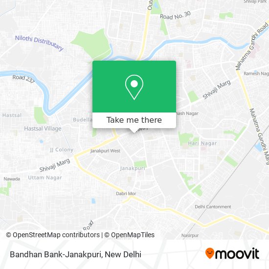 Bandhan Bank-Janakpuri map