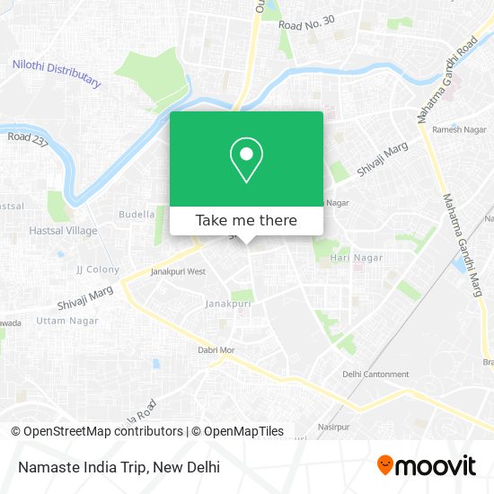 Namaste India Trip map