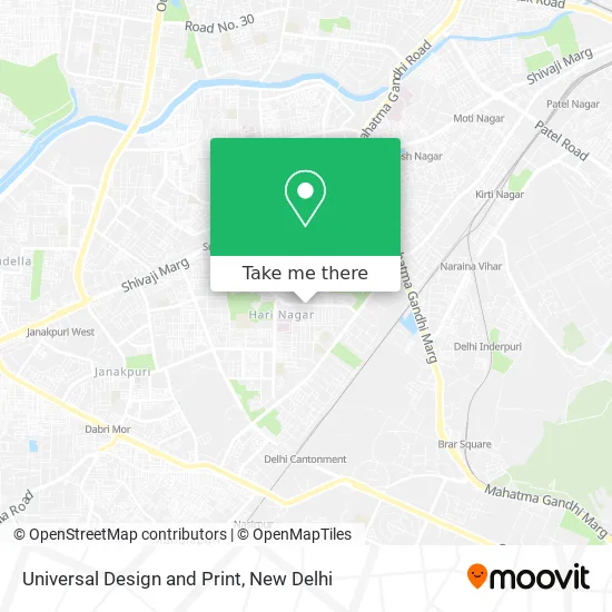 Universal Design and Print map