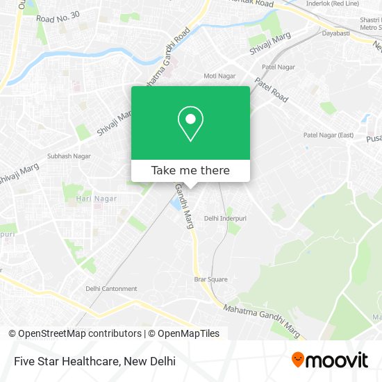 Five Star Healthcare map