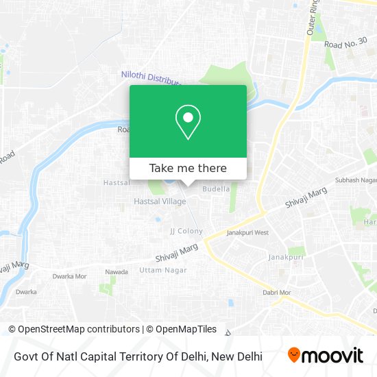 Govt Of Natl Capital Territory Of Delhi map