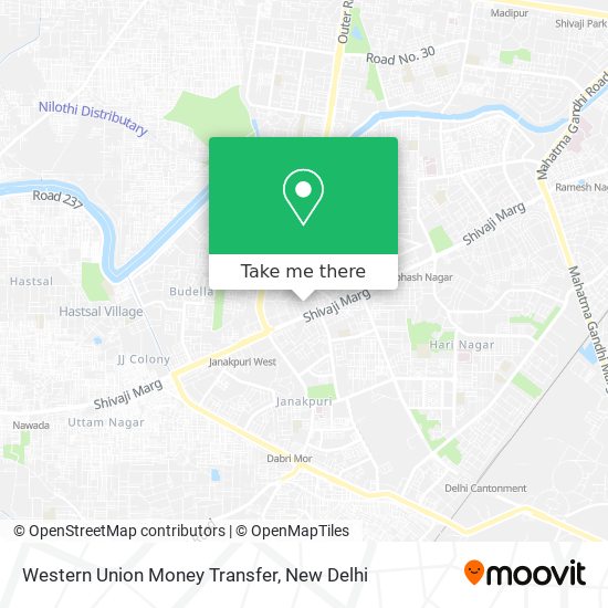 Western Union Money Transfer map