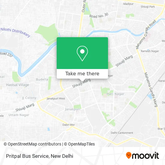 Pritpal Bus Service map
