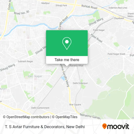 T. S Avtar Furniture & Decorators map