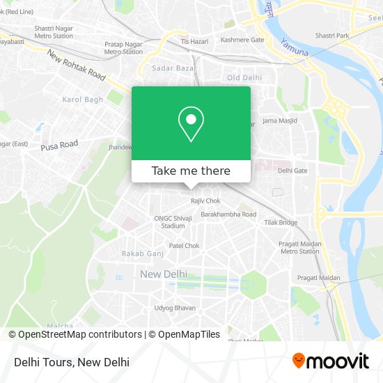 Delhi Tours map