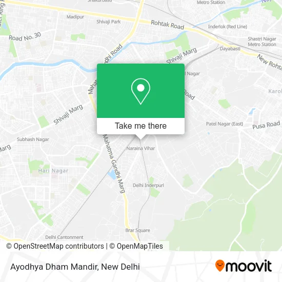 Ayodhya Dham Mandir map