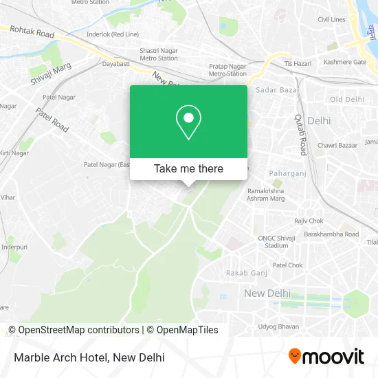 Hotel Marble Arch map