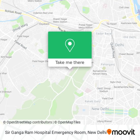 Sir Ganga Ram Hospital Emergency Room map