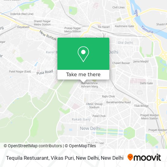 Tequila Restuarant, Vikas Puri, New Delhi map