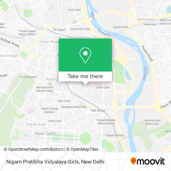 Nigam Pratibha Vidyalaya-Girls map