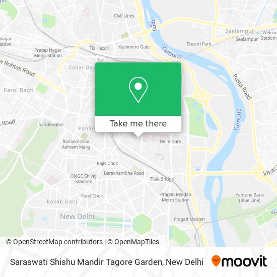 Saraswati Shishu Mandir Tagore Garden map