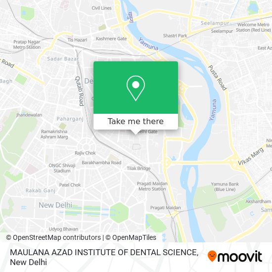 MAULANA AZAD INSTITUTE OF DENTAL SCIENCE map