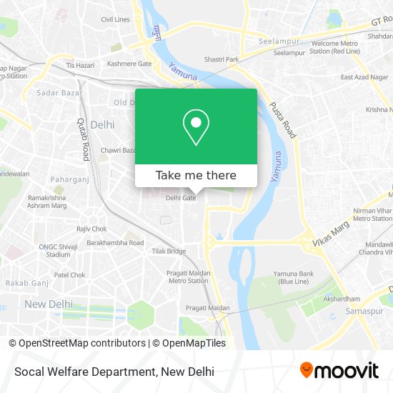 Socal Welfare Department map