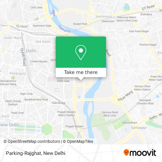 Parking-Rajghat map