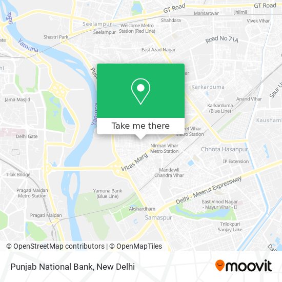 Punjab National Bank map