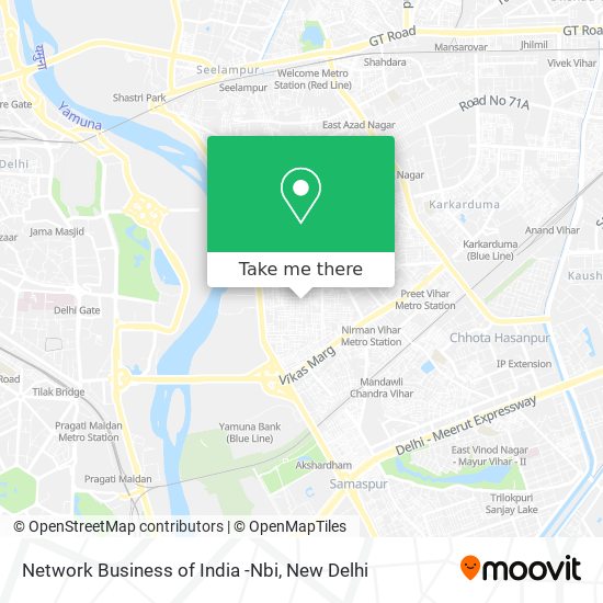 Network Business of India -Nbi map