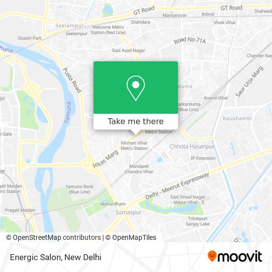 Energic Salon map