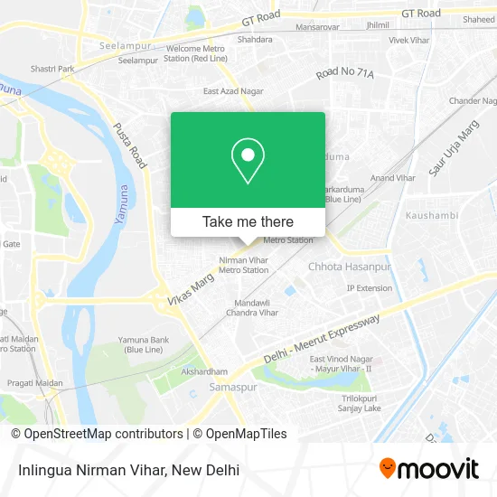Inlingua Nirman Vihar map