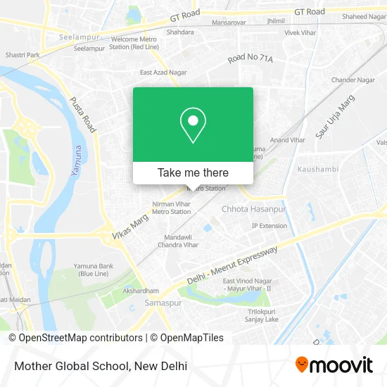 Mother Global School map