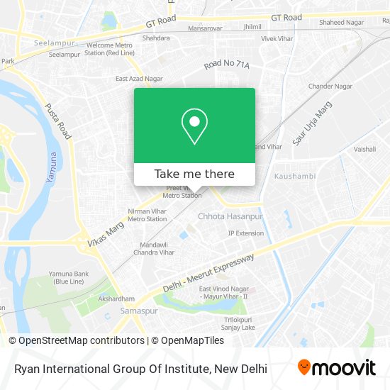 Ryan International Group Of Institute map