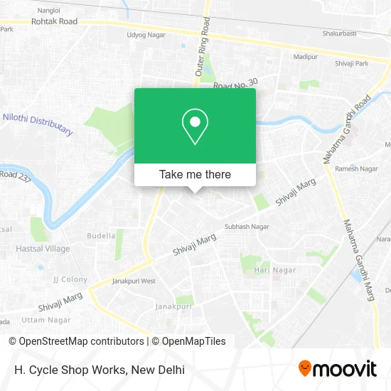 H. Cycle Shop Works map