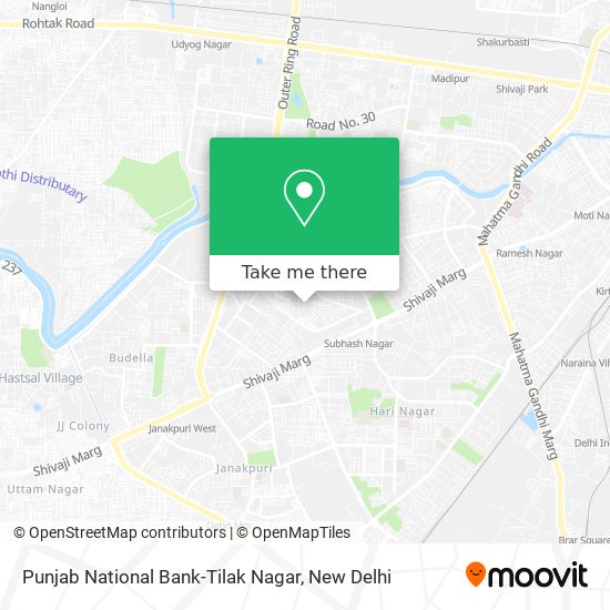 Punjab National Bank-Tilak Nagar map
