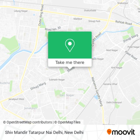 Shiv Mandir Tatarpur Nai Delhi map