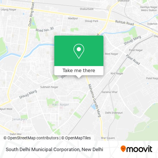 South Delhi Municipal Corporation map