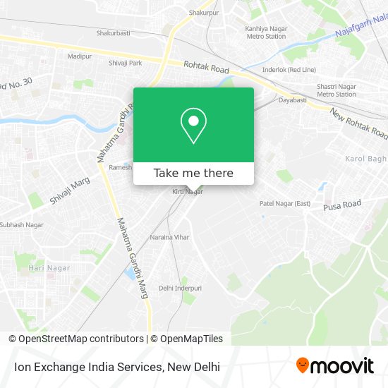 Ion Exchange India Services map