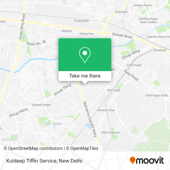 Kuldeep Tiffin Service map