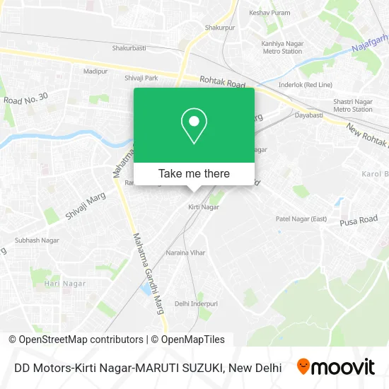DD Motors-Kirti Nagar-MARUTI SUZUKI map
