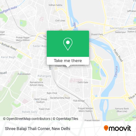 Shree Balaji Thali Corner map