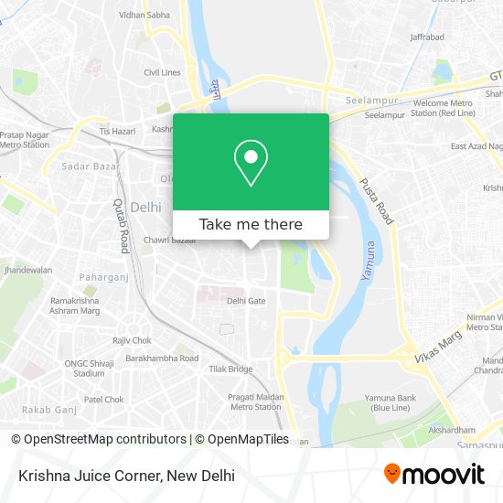 Krishna Juice Corner map