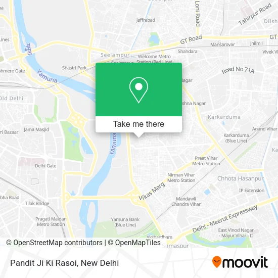 Pandit Ji Ki Rasoi map