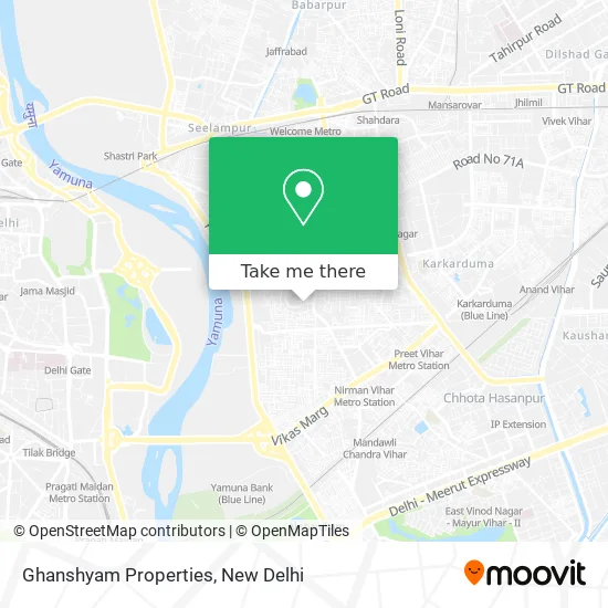 Ghanshyam Properties map