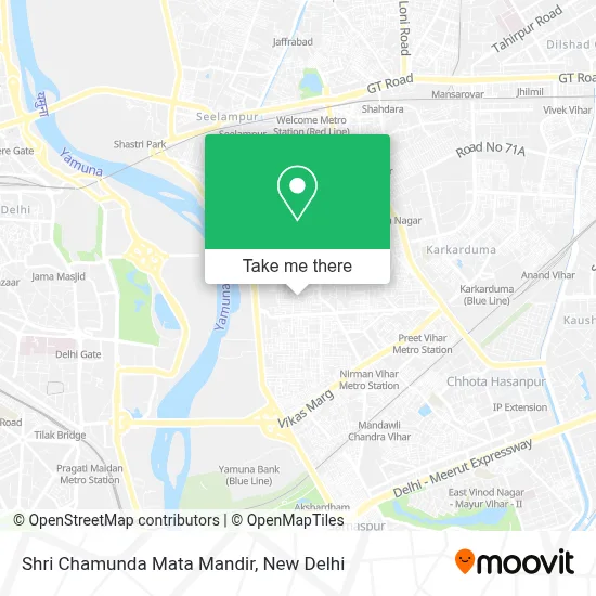 Shri Chamunda Mata Mandir map
