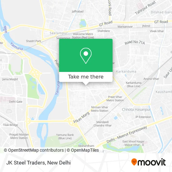 JK Steel Traders map