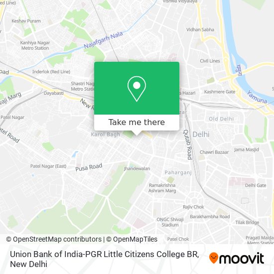 Union Bank of India-PGR Little Citizens College BR map