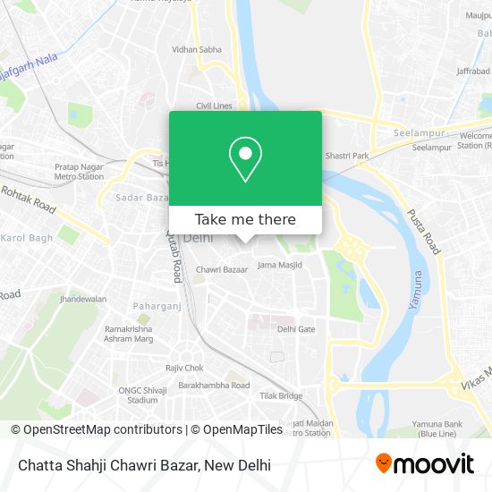 Chatta Shahji Chawri Bazar map