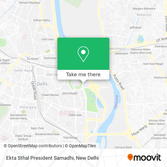 Ekta Sthal President Samadhi map