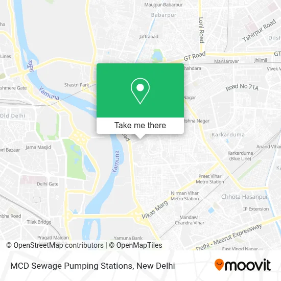 MCD Sewage Pumping Stations map