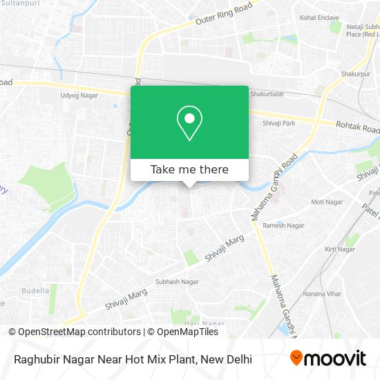 Raghubir Nagar Near Hot Mix Plant map
