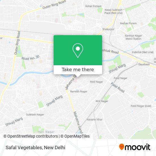 Safal Vegetables map