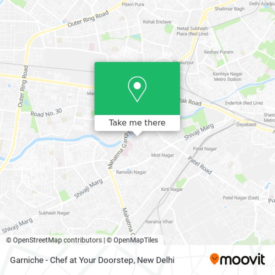 Garniche - Chef at Your Doorstep map